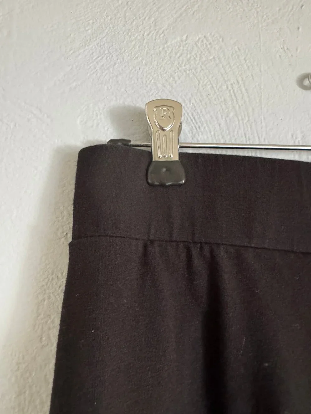 PACT Midi Skirt, Black, Full A-Line, Cotton Jersey, Size M - Picture 3 of 6
